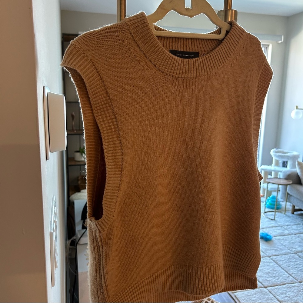 French Connection Camel Knit Sweater